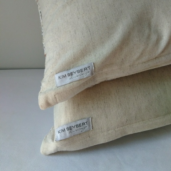 Kim Seybert Bedding Set Of Two Kim Seybert Living Throw Accent Pillows Poshmark